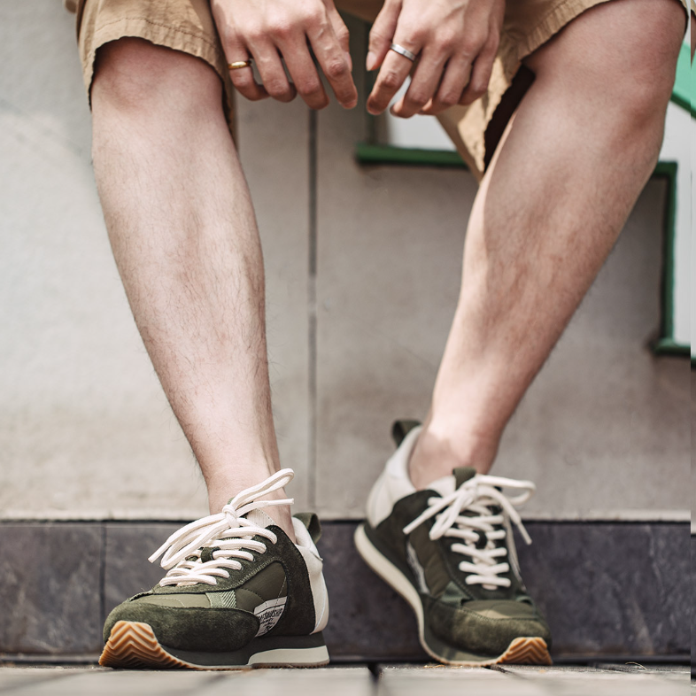 馬登工裝 復古英訓鞋阿甘鞋低幫休閒鞋跑步運動潮百搭慢跑鞋