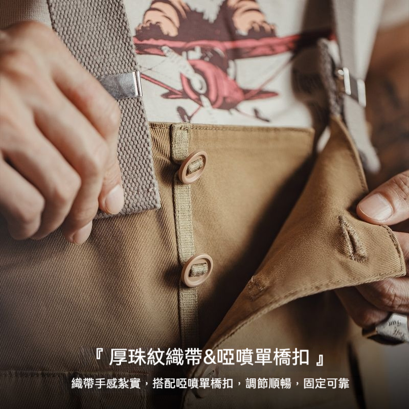 馬登工裝 美式復古寬鬆BF直筒背帶褲阿美哢嘰休閒連體吊帶長褲子