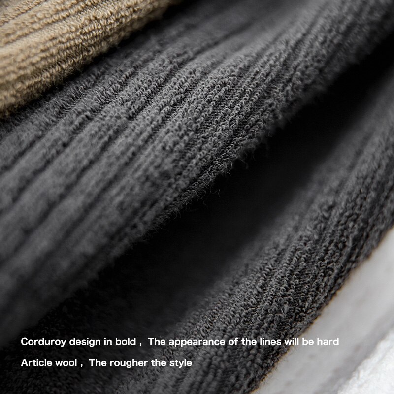 馬登工裝 復古提花針織長袖襯衫厚實外套襯衫落肩袖襯衫