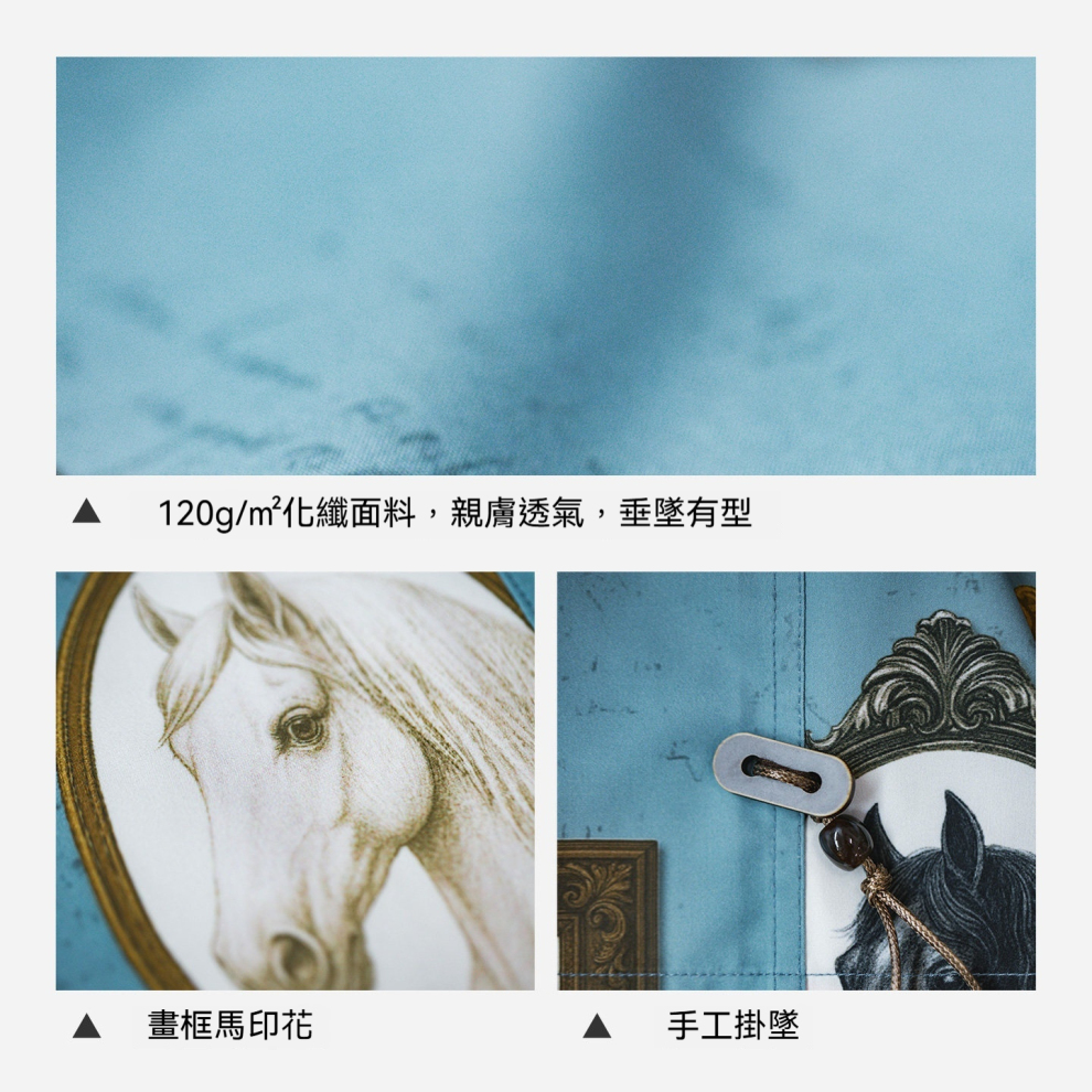 馬登女裝 美式復古翻領寬鬆度假風趣味印花短袖襯衫女士夏外穿襯衣