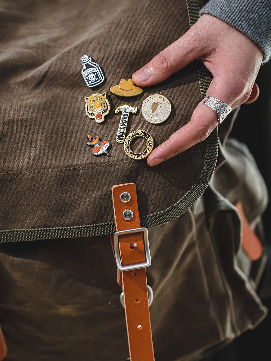 馬登工裝 地心引力Gravity 復古印第安配飾蝴蝶扣胸針潮阿美咔嘰徽章玩物