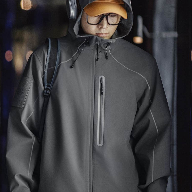 馬登工裝 美式機能反光夾克外套戶外耐磨連帽登山服男秋季