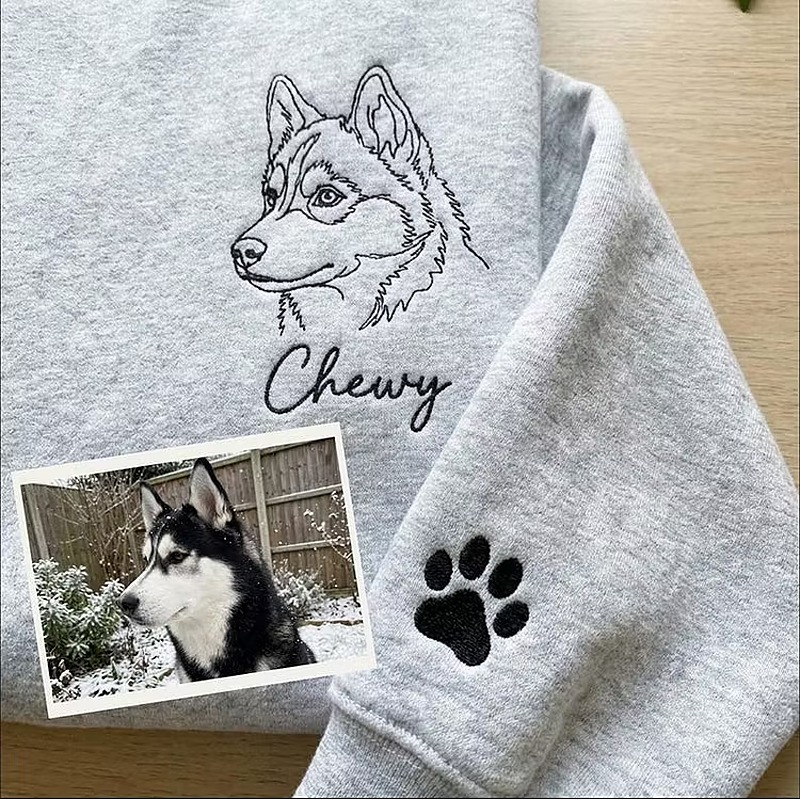 客製化簡筆畫刺繡衛衣珍藏專屬回憶特別禮物