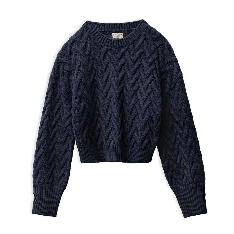 馬登女裝 美式阿蘭絞花毛衣復古麻花針織衫休閒長袖內搭毛衫厚冬季