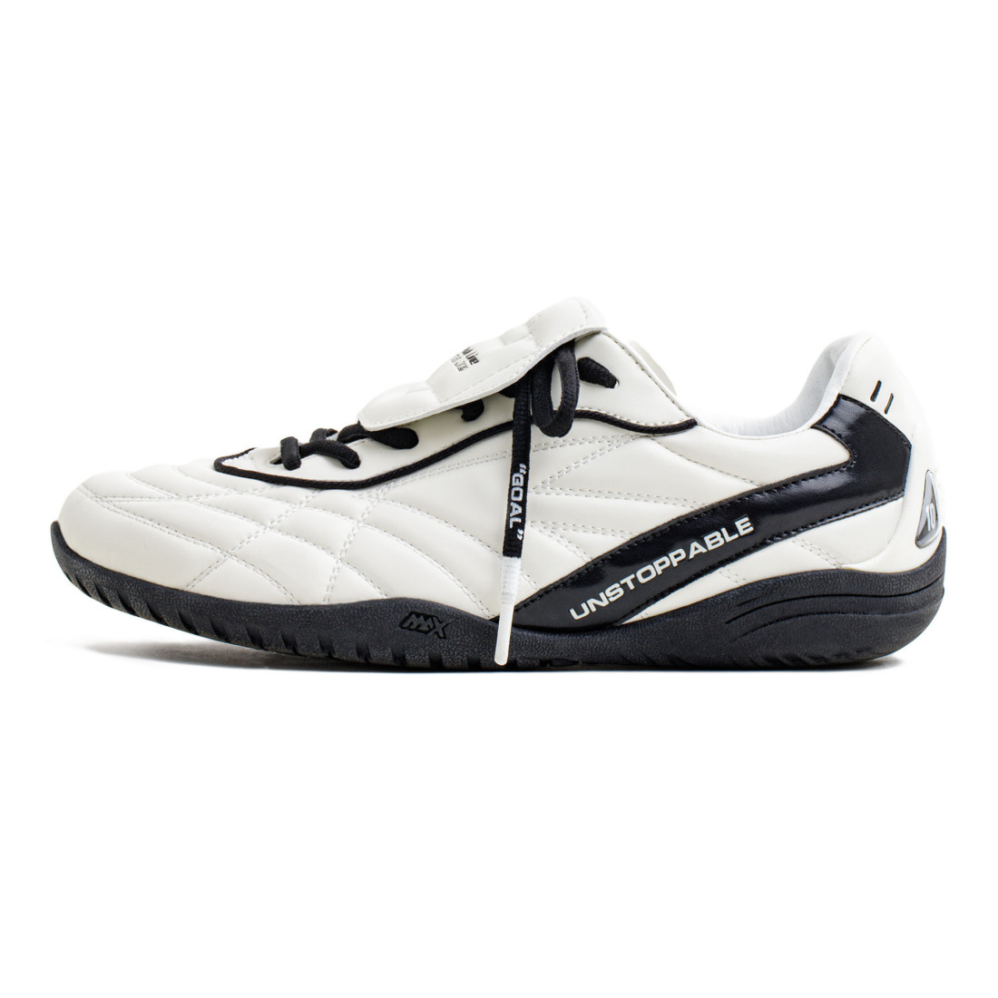 馬登女裝 復古黑白色休閒百搭德訓鞋運動輕便平軟底足球鞋子秋冬