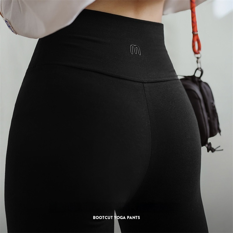 馬登女裝 微喇瑜珈褲美式辣妹休閒衛褲健身運動褲普拉提喇叭褲春秋