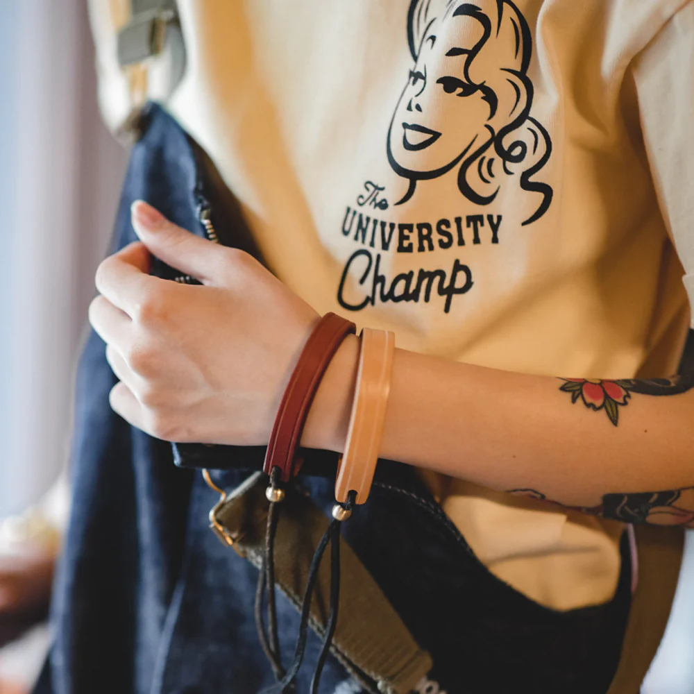 馬登女裝 復古一生之環植鞣皮手環手鐲阿美咔嘰首飾配飾手環手鐲