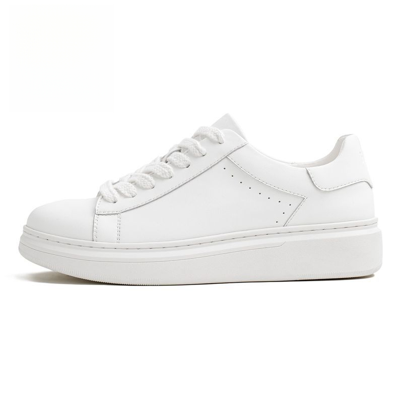 馬登男鞋 美式百搭厚底小白鞋增高白色板鞋圓頭經典休閒鞋子男