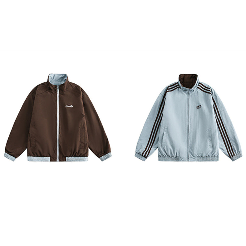 秋冬美式復古雙面穿夾克外套女美拉德潮牌氛圍感上衣外套