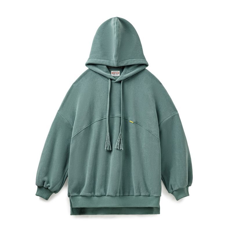 馬登女裝 美式加絨奧利絨衛衣連帽搖粒絨外套寬鬆休閒百搭上衣