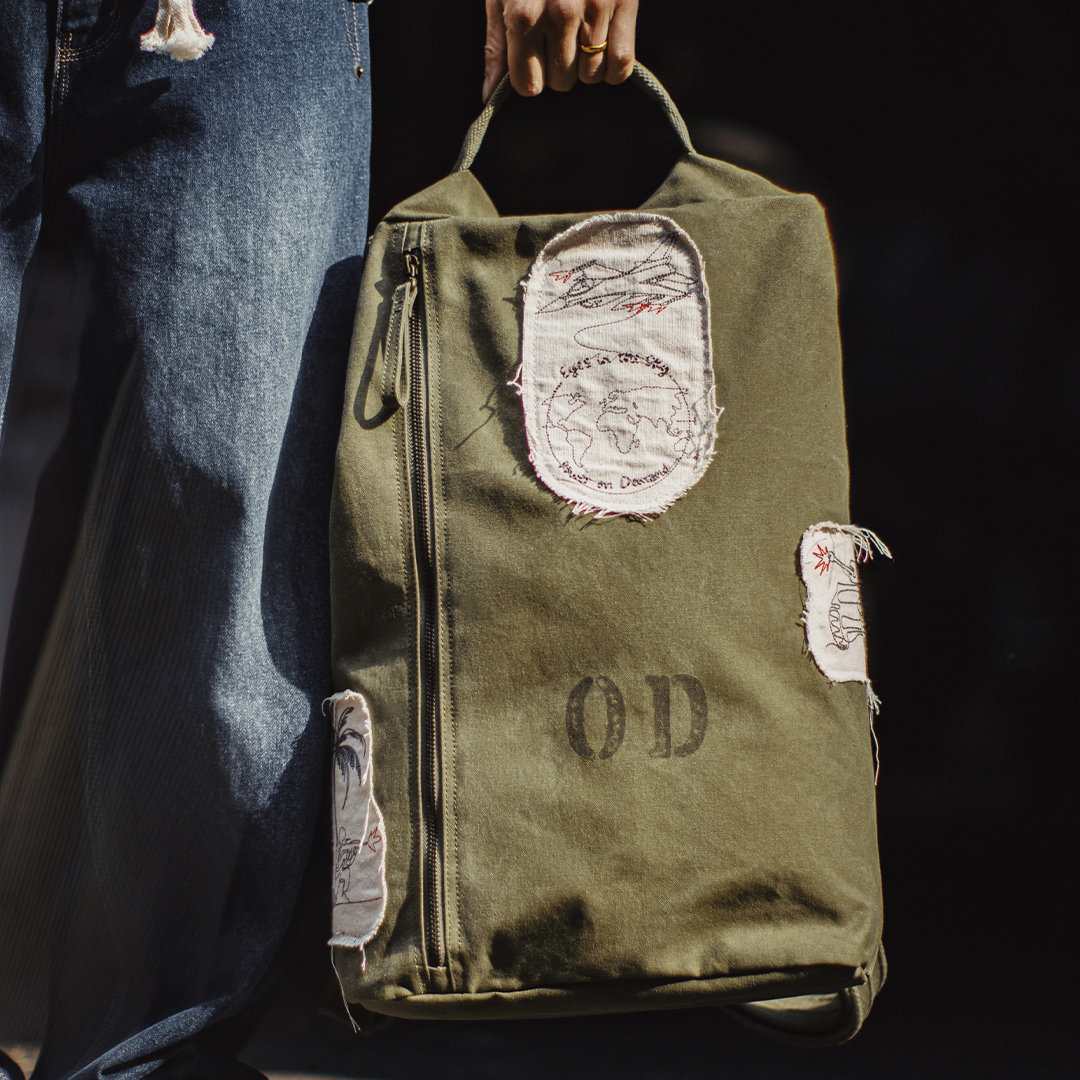 馬登工裝 美式復古制式大容量電腦雙肩包旅行徒步通勤水桶背包