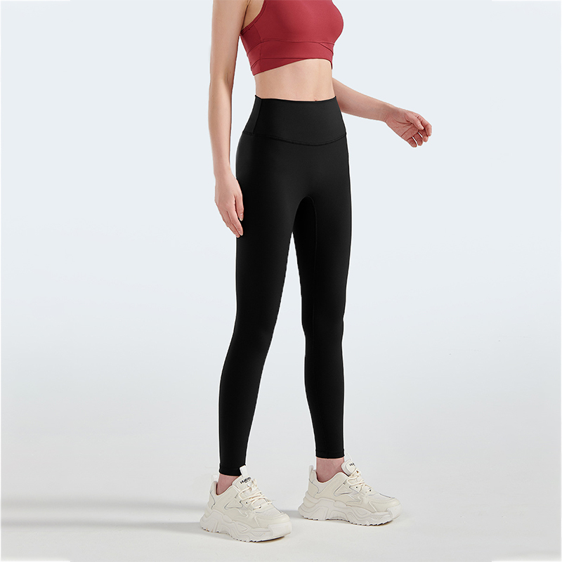 輕塑高腰健身瑜珈服磨毛速乾九分蜜桃臀運動瑜珈褲