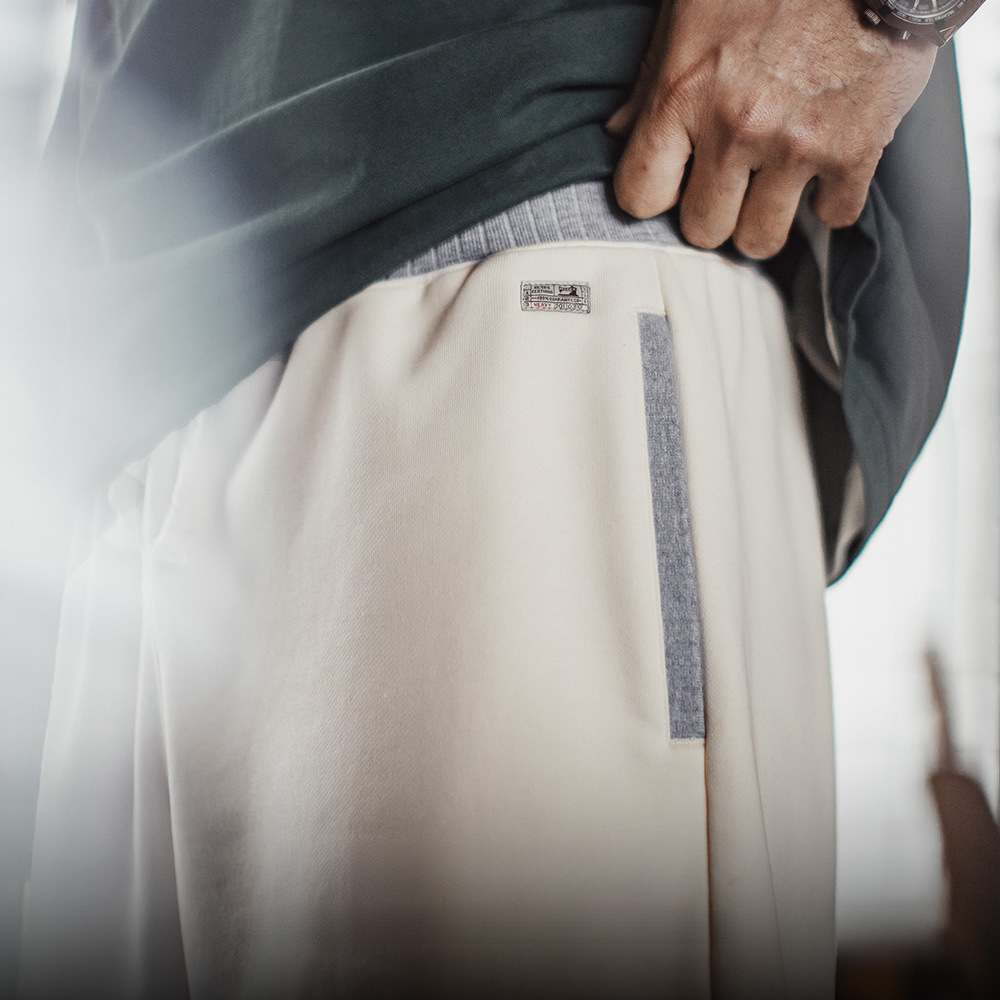 馬登工裝 美式休閒重磅短褲阿美咔嘰寬鬆直筒螺紋腰五分褲男春夏