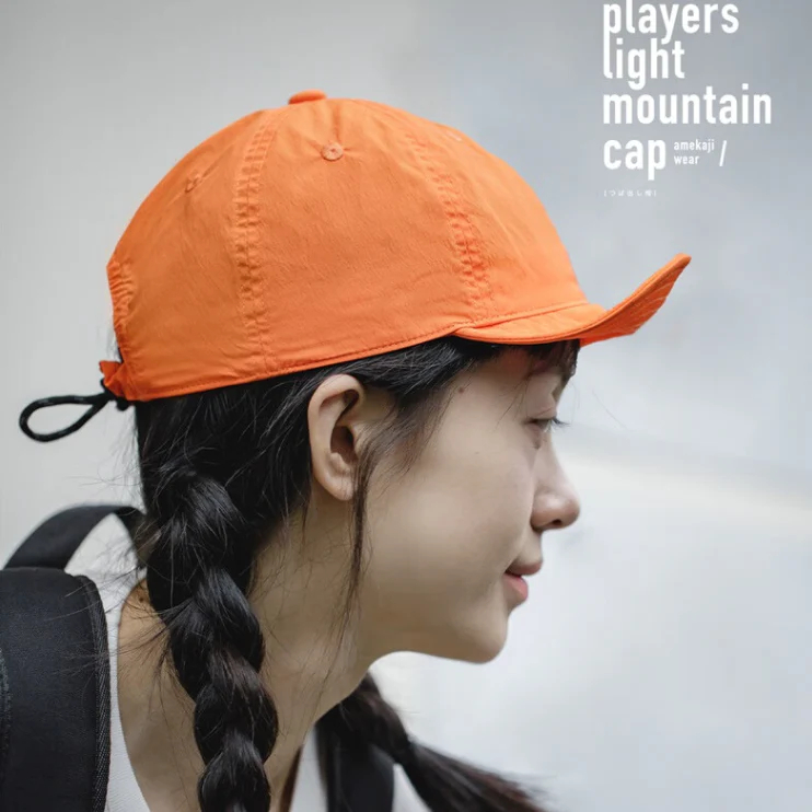 馬登女裝 山系戶外輕薄翻檐棒球帽遮陽休閒寬檐帽平檐鴨舌帽