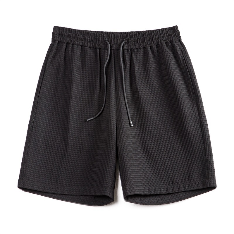 馬登工裝 美式復古廓形華夫格短褲寬鬆直筒透氣五分籃球褲