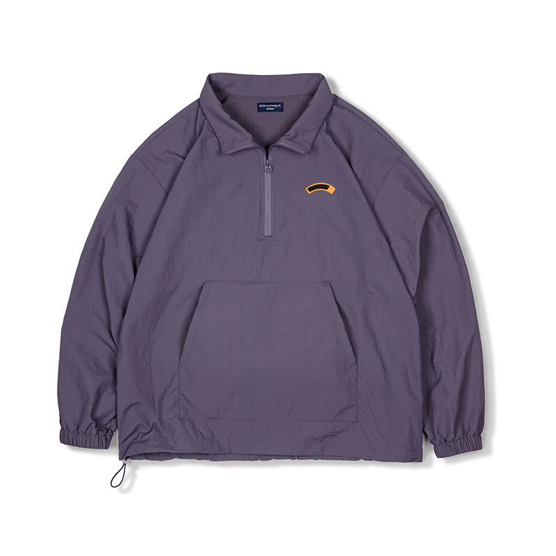 馬登工裝 美式復古半拉鍊立領夾克衛衣Cityboy運動套頭外套