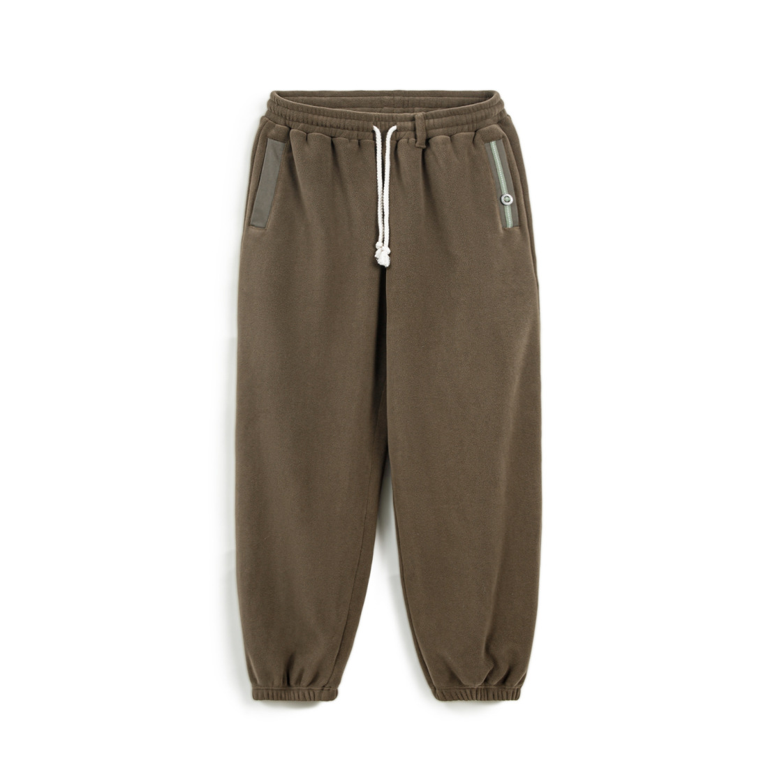 馬登工裝 美式復古搖粒絨衛褲加絨保暖美拉德束脚休閒褲秋冬