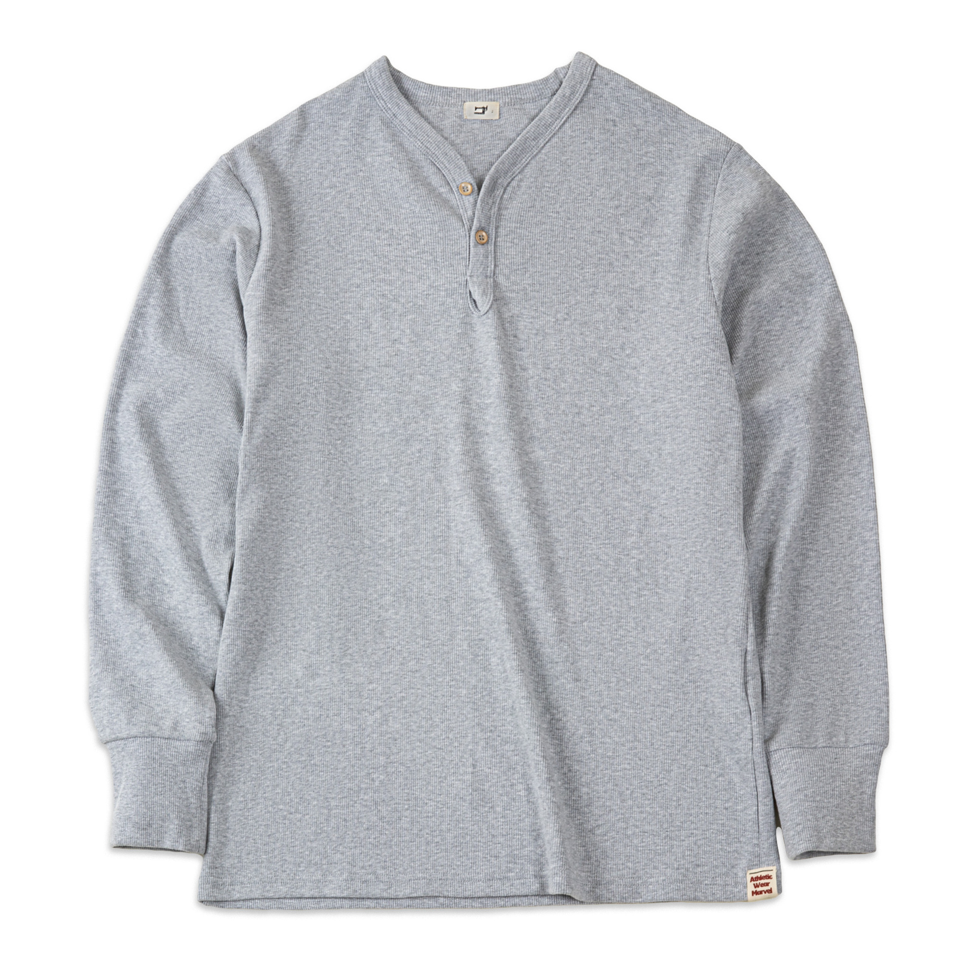 馬登工裝 美式復古重磅亨利衫修身硬漢風純色休閒長袖T卹