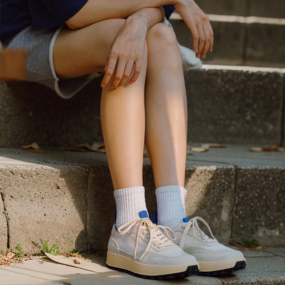 馬登女裝 美式復古夏季透氣慢跑鞋休閒小白鞋運動鞋