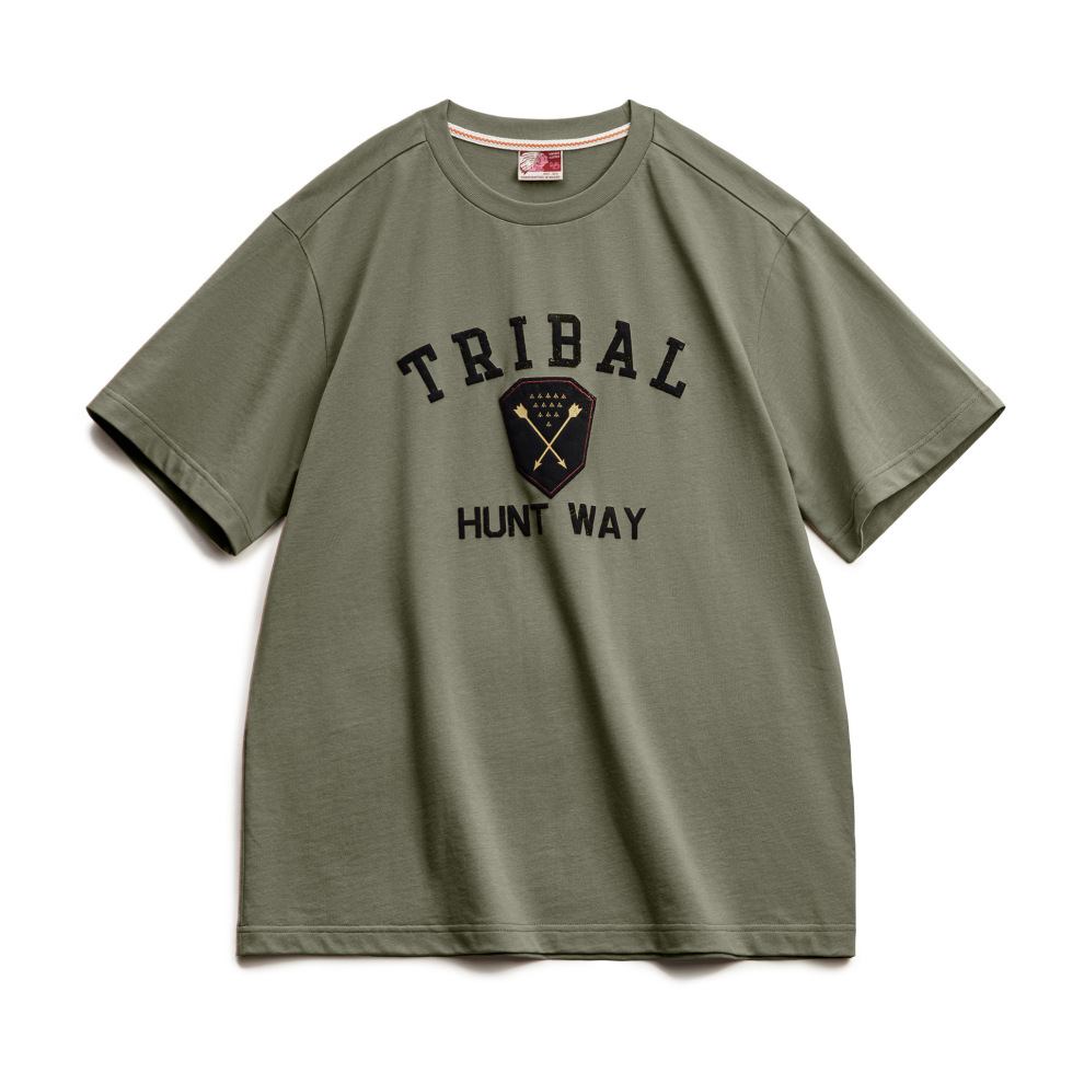 馬登工裝 美式復古Navajo立體印花印第安T恤純棉寬鬆短袖男春夏