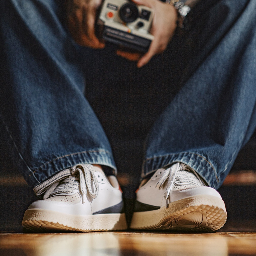 馬登男鞋 Legacy箭頭厚底板鞋復古小眾軟底美式拼接低幫休閒鞋