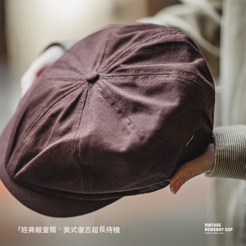 馬登女裝 貝雷帽女秋冬顯臉小八角帽報童帽文藝復古畫家帽