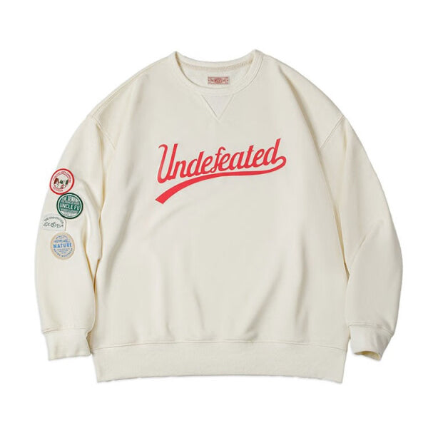 馬登女裝 美式休閒套頭衛衣撞色拼接插肩袖學院風長袖上衣外套秋