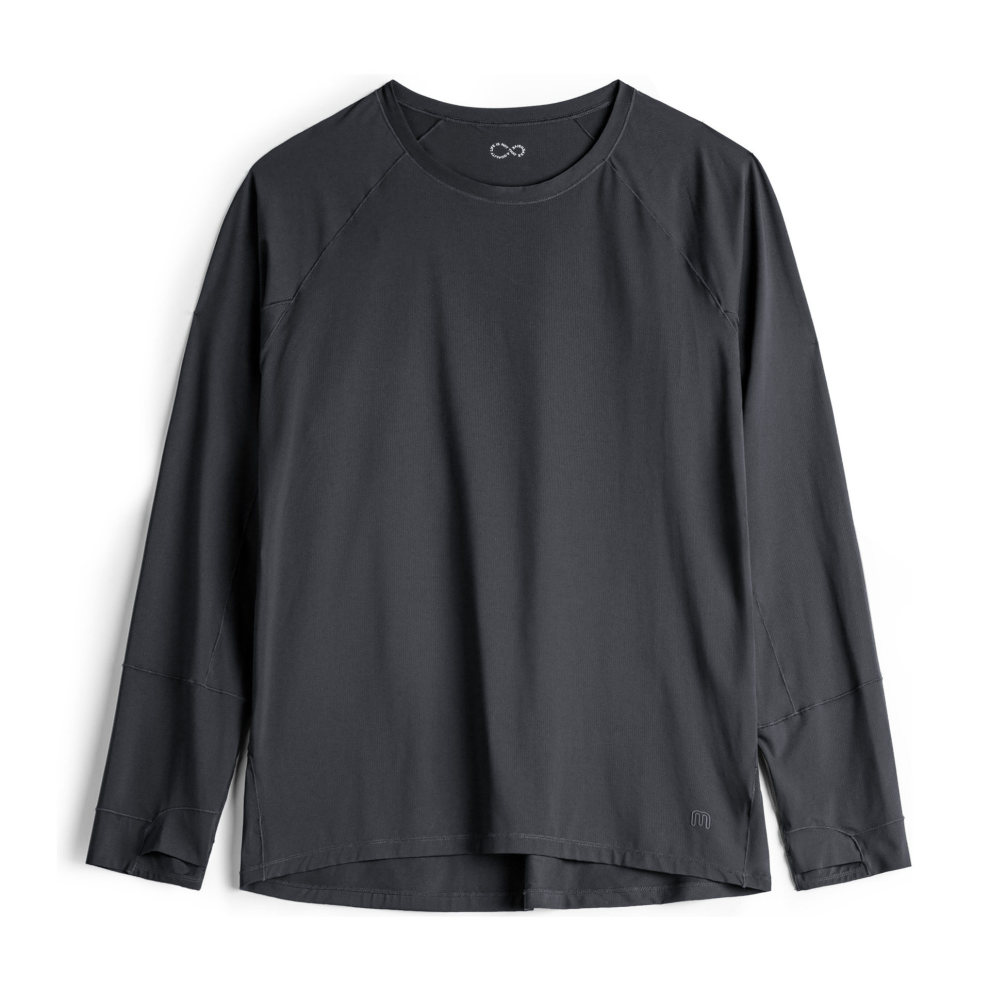 馬登工裝 美式插肩袖速幹運動T恤防曬純色長袖凉感抗菌打底衫男春