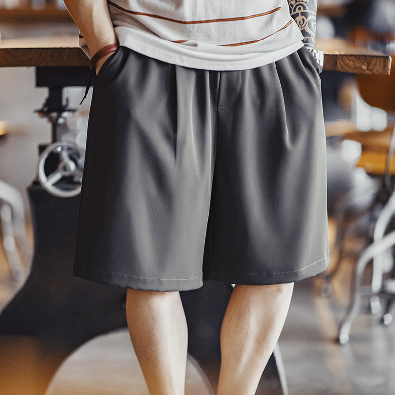 馬登工裝 美式休閒Easypants短褲免燙抗皺垂感寬鬆直筒五分褲