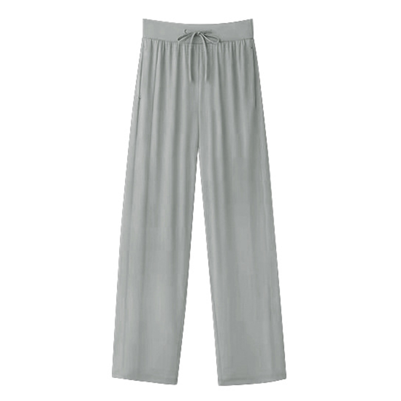 涼感防曬闊腿褲百搭休閒運動垂感冰絲寬鬆顯瘦高腰防曬褲