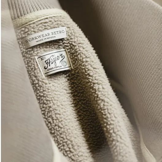 馬登工裝 美式休閒運動風開襟衫衛衣高領保暖立領抓絨外套外套