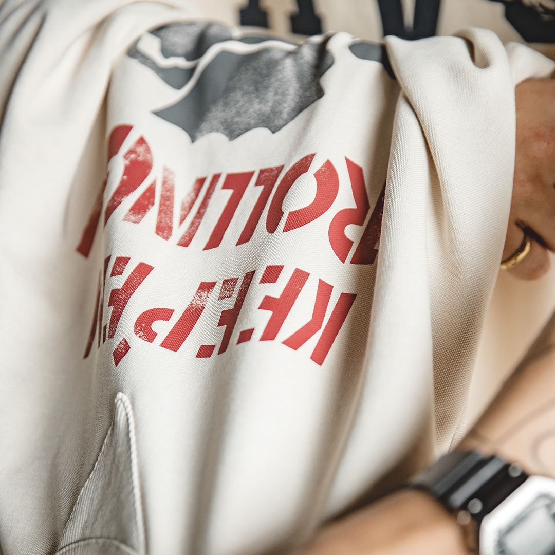 馬登工裝 美式復古塗鴉字母印花短袖T卹圓領小眾Tee