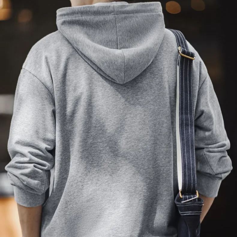 馬登工裝 美式休閒口袋拼接連帽衛衣Cleanfit運動長袖上衣男秋冬季