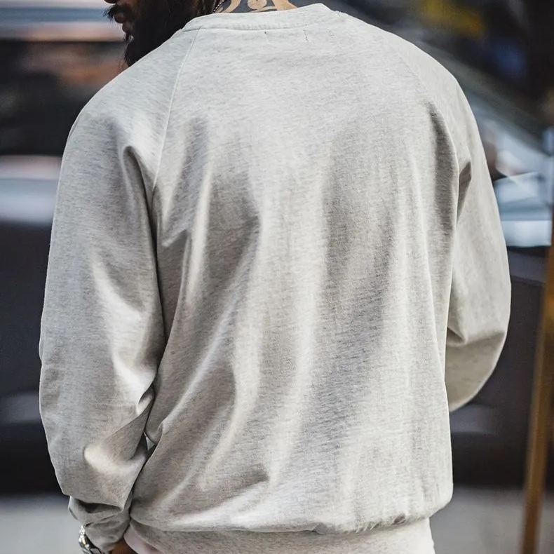 馬登工裝 美式復古棒球印花衛衣重磅字母刺繡寬鬆休閒上衣男生春季