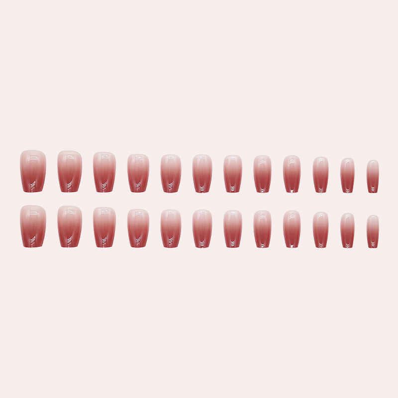 Peach Ombre 24pcs/Set Press On Nails R90