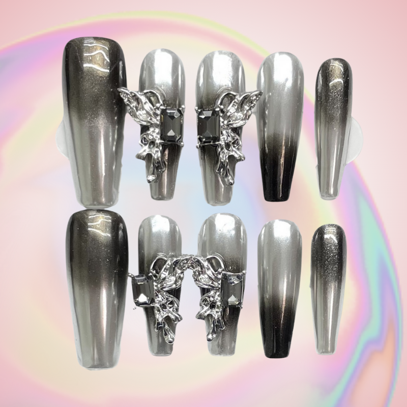 Gothic Angel (Handmade) / 10PCS Nail Set