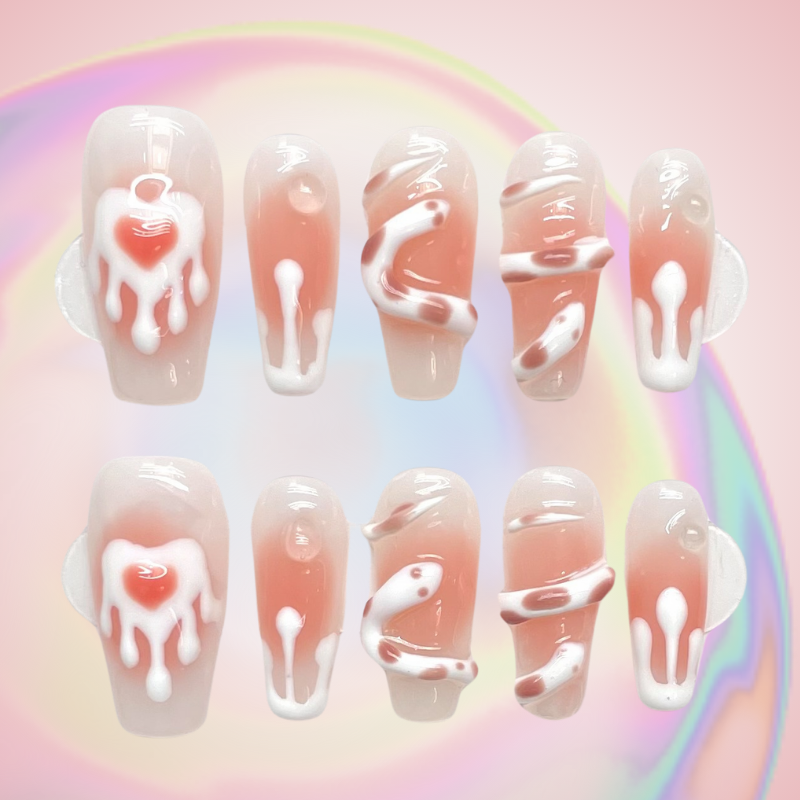 Serpentine Dreams (Handmade) / 10PCS Nail Set