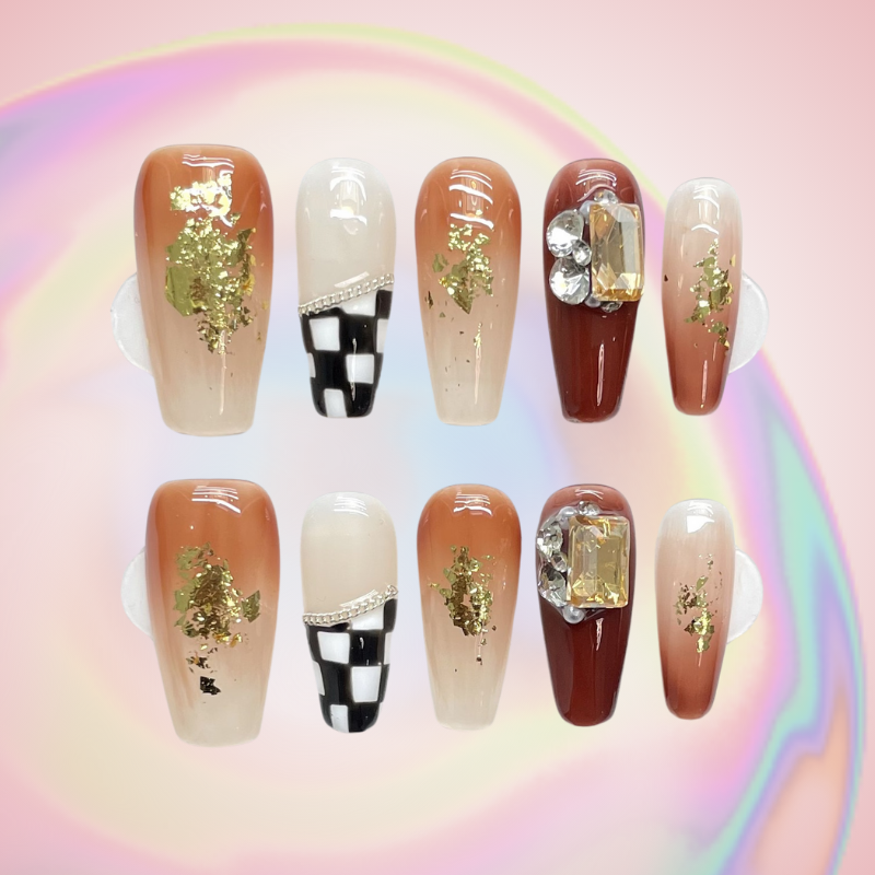 Royal Regalia (Handmade) / 10PCS Nail Set