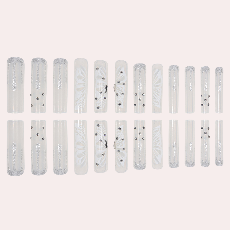 Diamond Butterfly 24pcs/Set Press On Nails SGCY-242