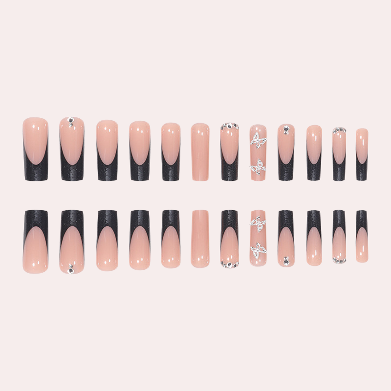 Bling Diamond Butterfly 24pcs/Set Press On Nails SGCY-162