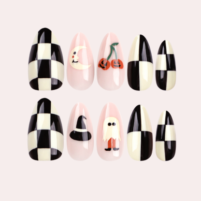 Chest Pattern Halloween 24 Pcs/Set Press On Nails JP3124