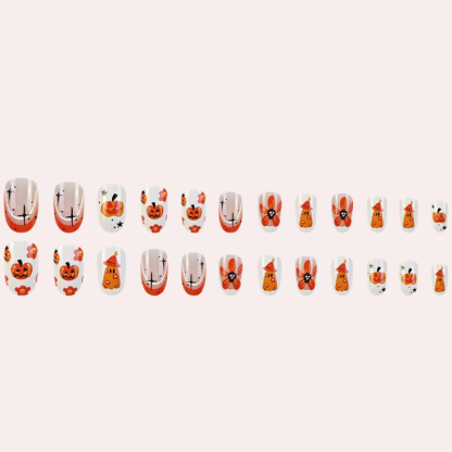 Sweet Pumpkin 24 Pcs/Set Press On Nails DY1424-B7