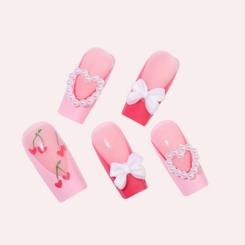 Sweet Angel 24pcs/Set Press On Nails  XH-92-82