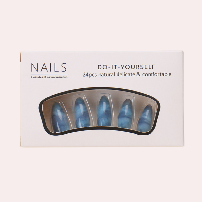 Watercolor Blue Ombre 24Pcs/set Press-on Nail Set