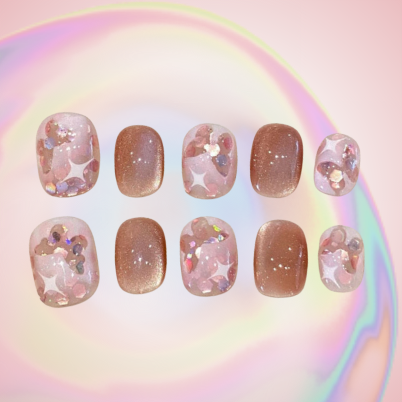 Shining Butterfly (Handmade) / 10PCS Nail Set