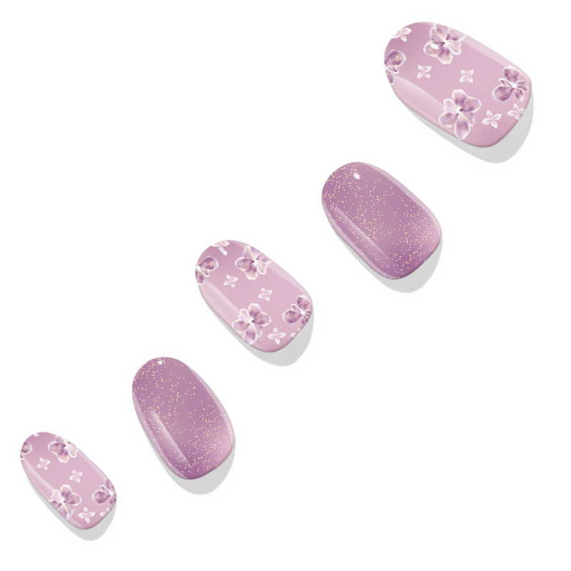 Gliiter Purple Flower