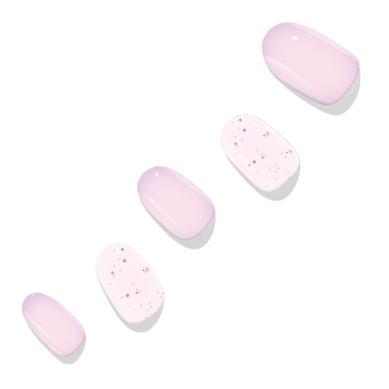 Pink Purple Aura Nail