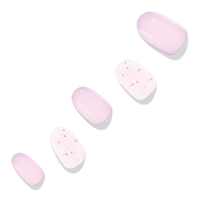 Pink Purple Aura Nail