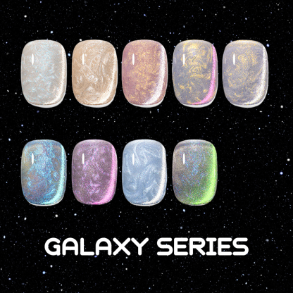 Spiral Galaxy Cat Eye Nail Gel Polish