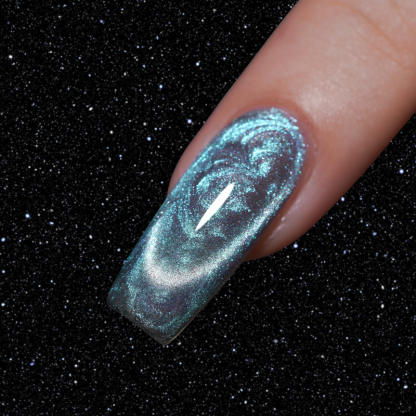 Spiral Galaxy Cat Eye Nail Gel Polish